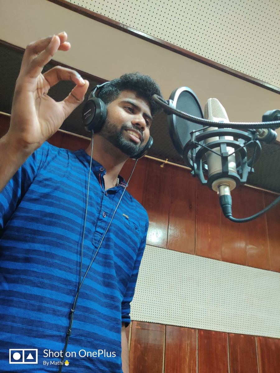 Recording vocals in a studio